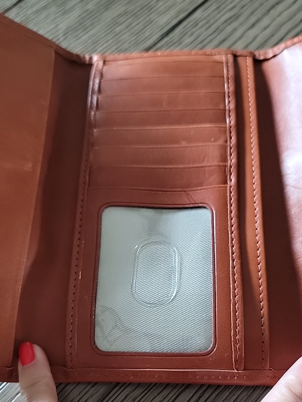 Dooney & Bourke Blue Florida Gators Logo Wallet with Brown Trim - Picture 11 of 14